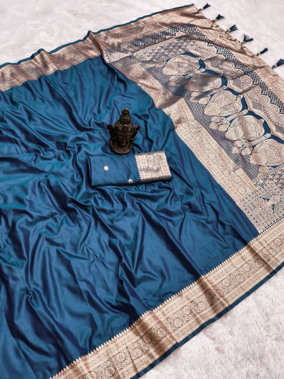 Navy Blue Soft Silk Saree