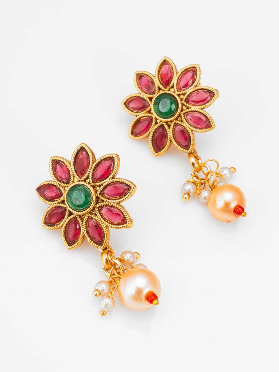 Jewelled Flower Necklace Set