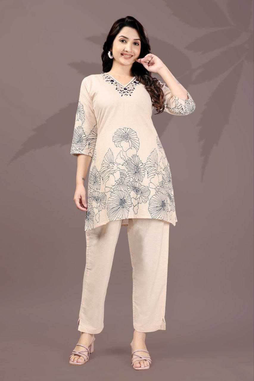 Navy Blue Color Pure Flex Cotton Co-ord set