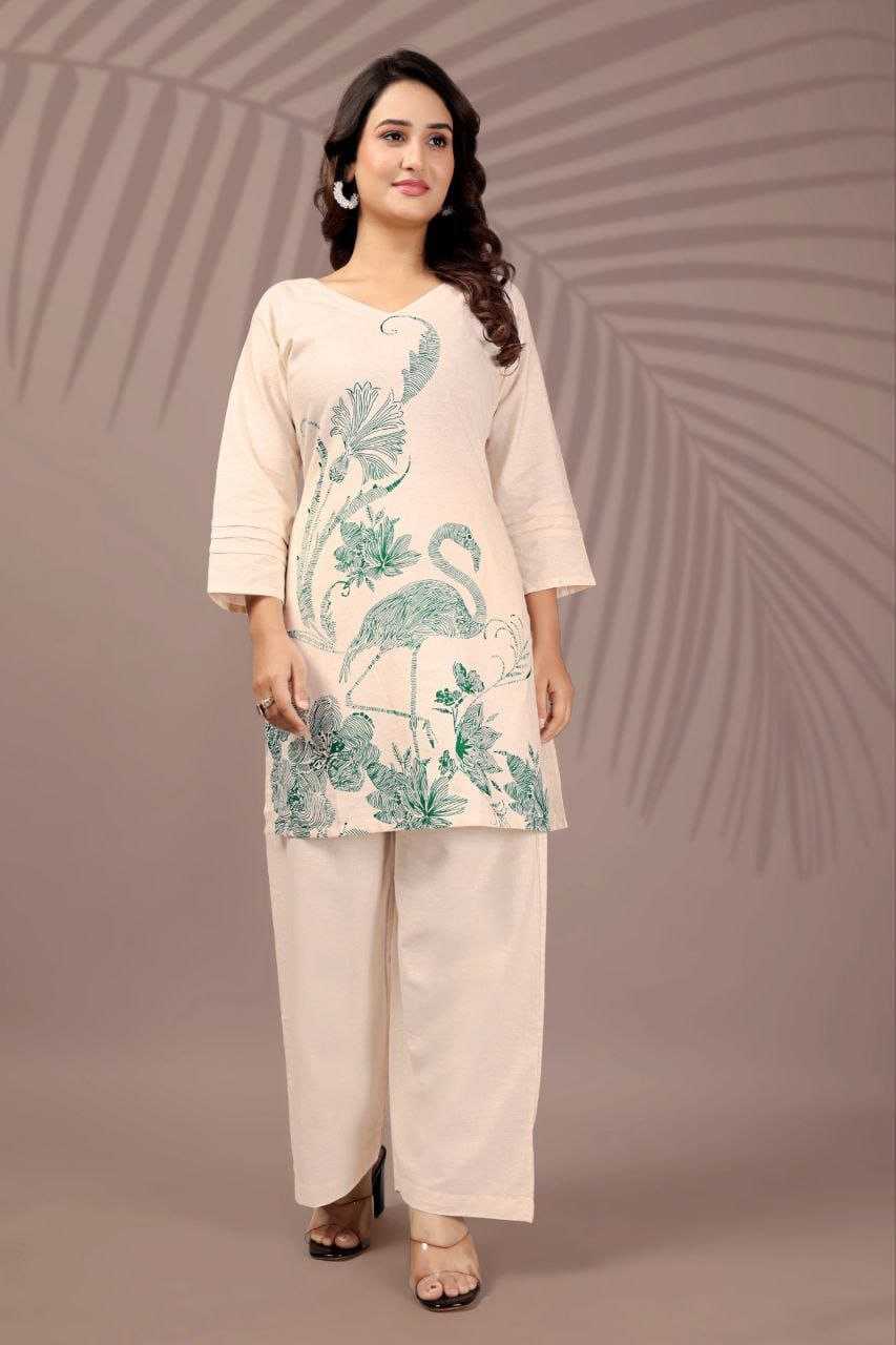 Teal Color Pure Flex Cotton Co-ord set