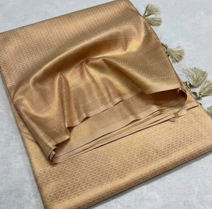 Cream Soft Silk Saree