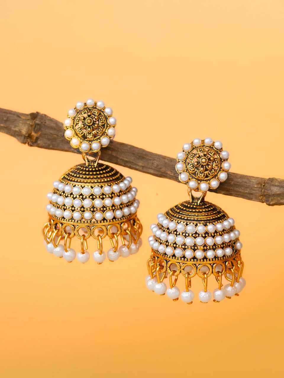 Gold Plated Jhumki Earrings