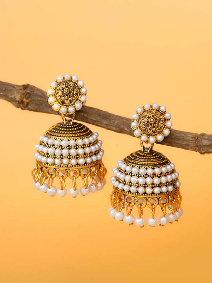 Gold Plated Jhumki Earrings
