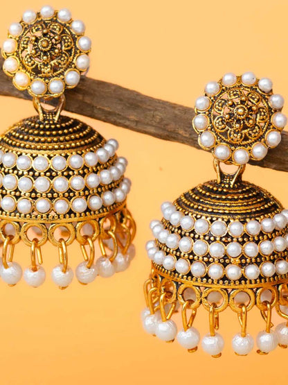 Gold Plated Jhumki Earrings