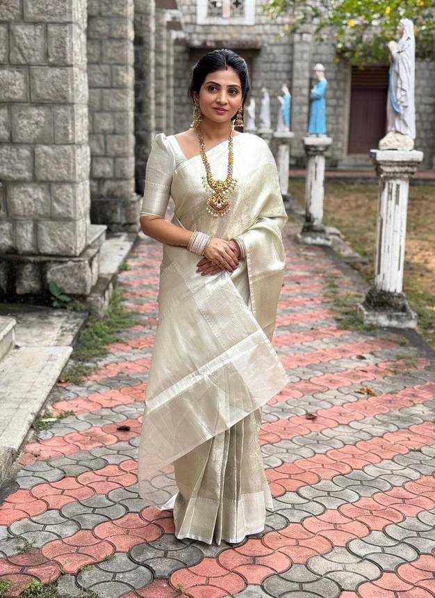 Banarasi Tissue Silk Fab Zari  Weaving Handwork