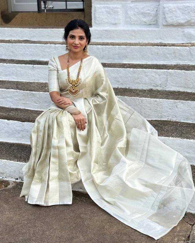 Banarasi Tissue Silk Fab Zari  Weaving Handwork