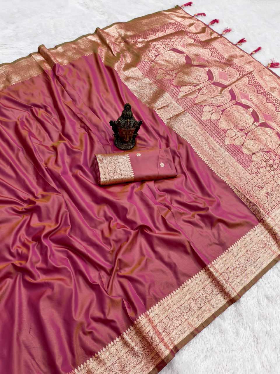 Pink Soft Silk Saree