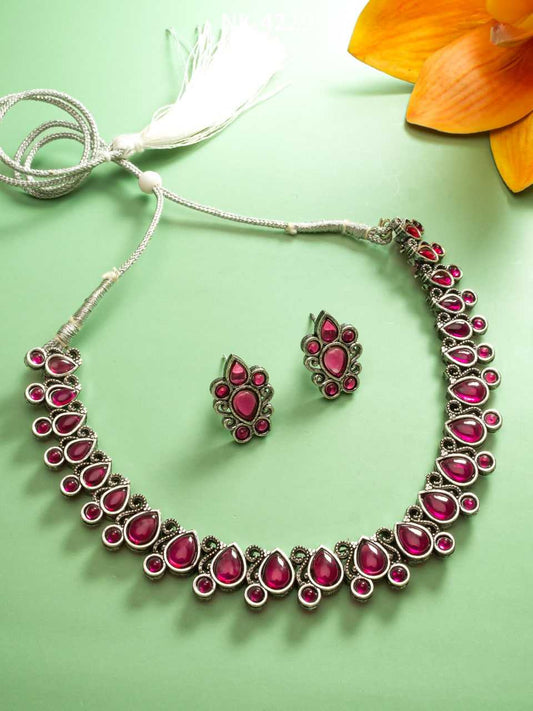 Ruby Natured Necklace Set