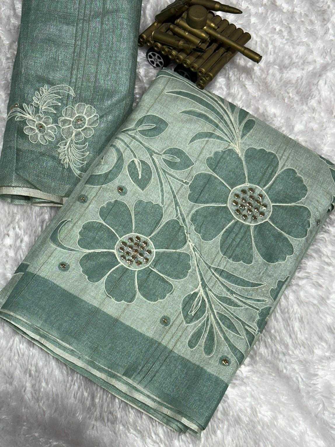 Sky Blue Coorg Saree