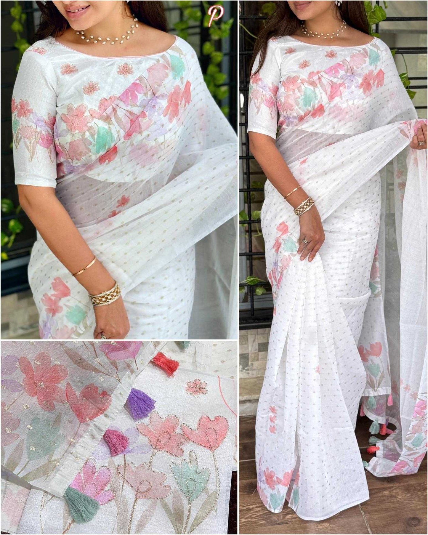 Light Pink Sulochna Saree