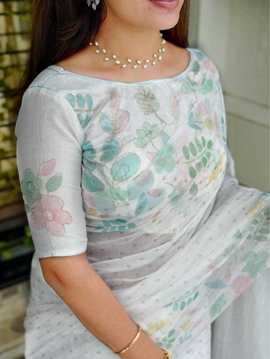 Light Blue Sulochna Saree