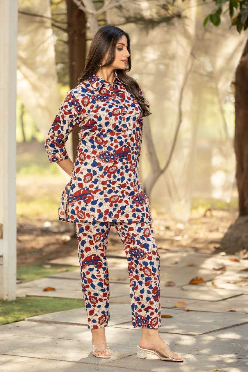 Floral Vine Print Designer Cord set