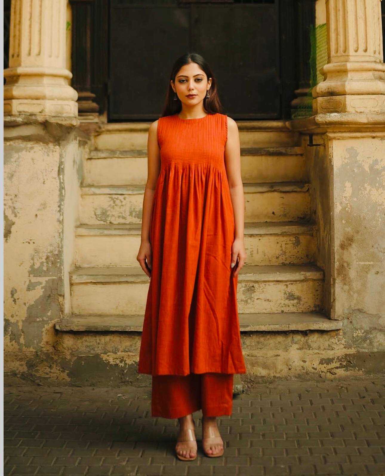 Magic Slub Cotton Orange Suit