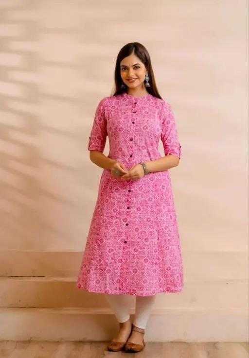 Pink Ruksana Kurti Set