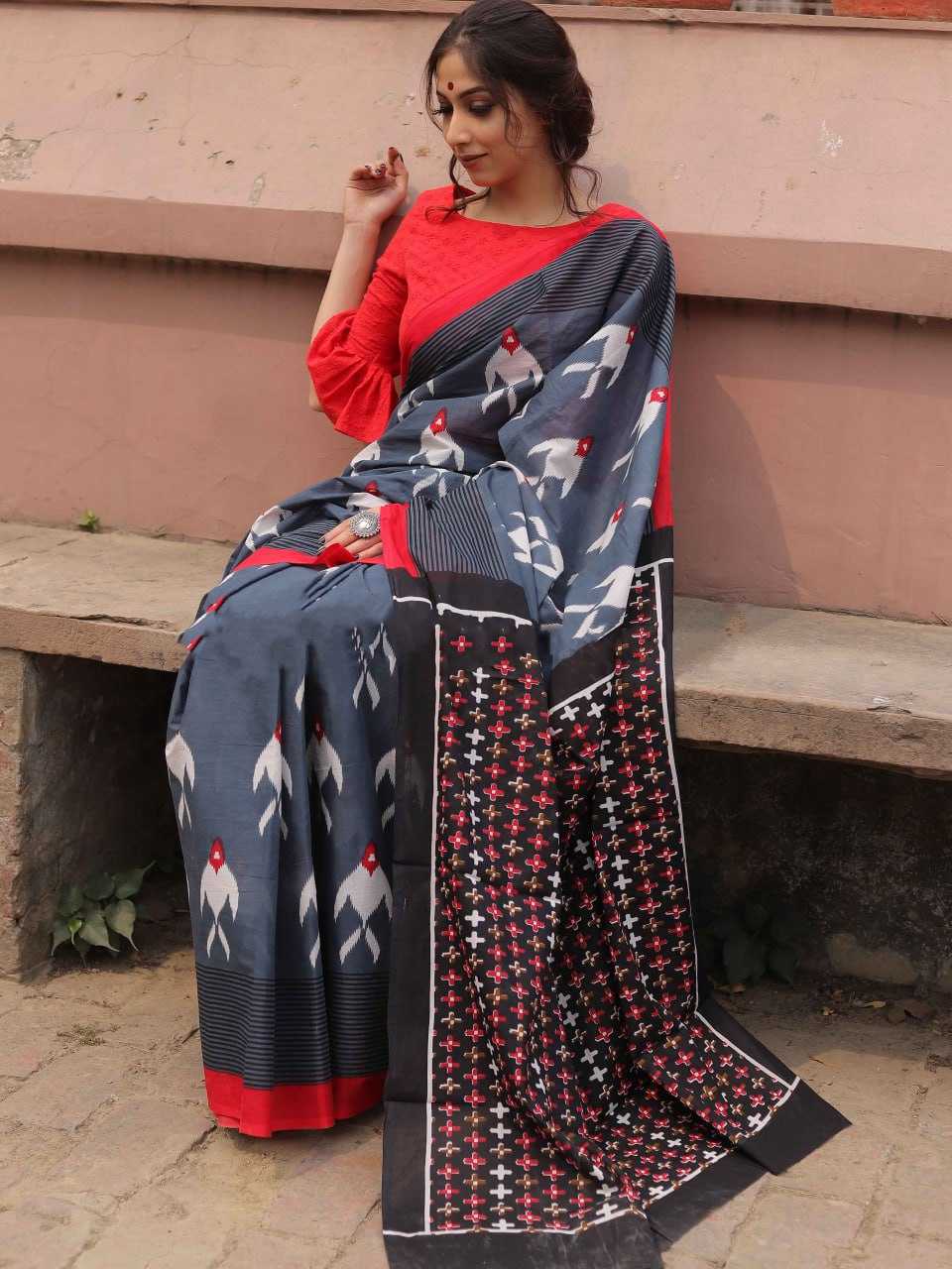 Pure Mul Cotton Fish Pattern Design