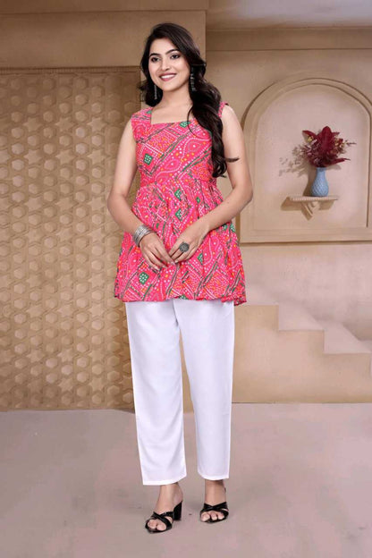 Delta Silk Pink Kurti