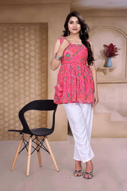 Delta Silk Pink Kurti