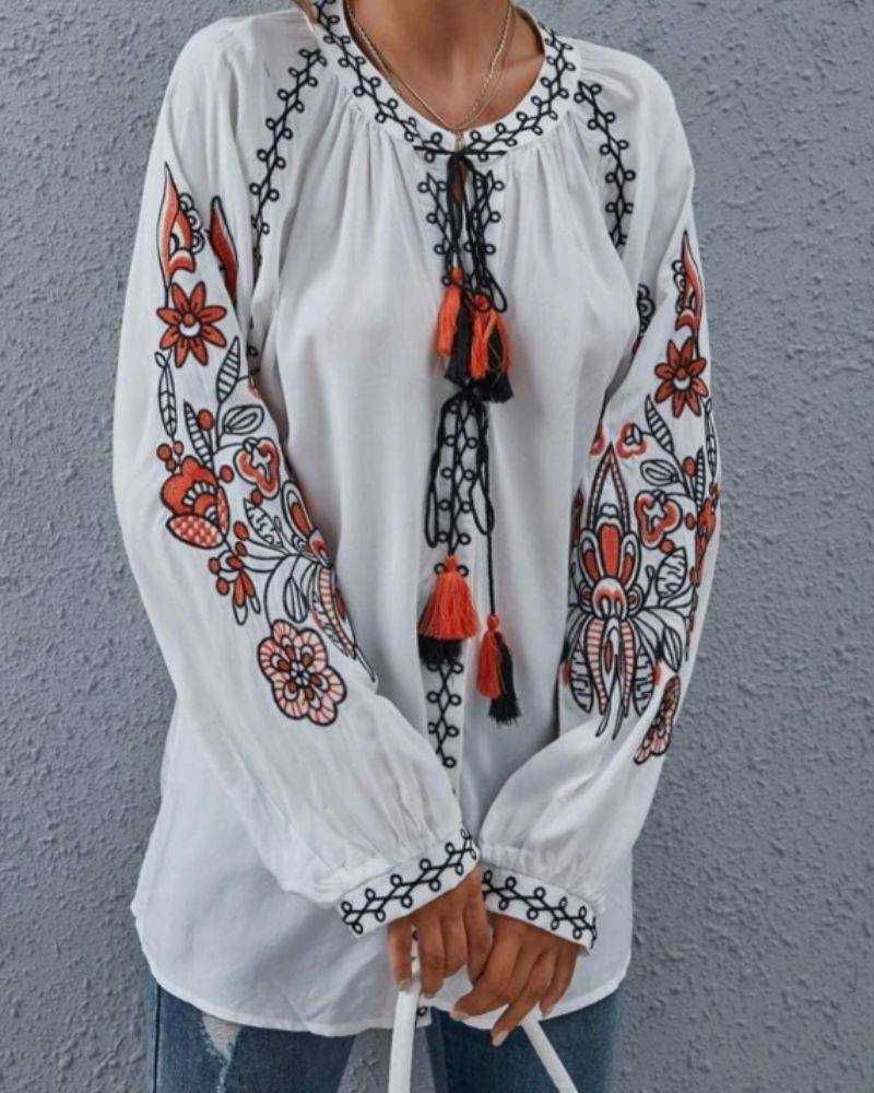 Heavy Rayon Viscose with Embroidery Stitch Work White Kurti