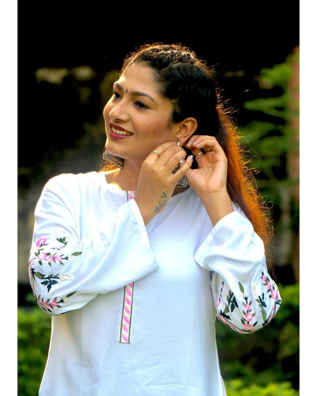 Western Tunics Top with Embroidery Stich Work .