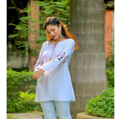 Western Tunics Top with Embroidery Stich Work .