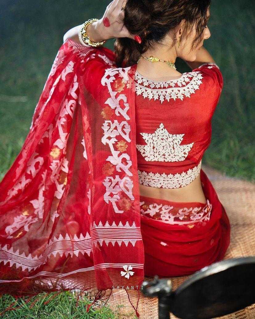 Heavy Soft Organza with Beautiful C -Pallu with Heavy Embroidery