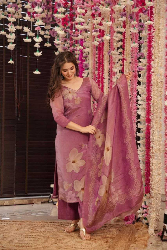 Pure Viscose Assam Silk Pink Kurti