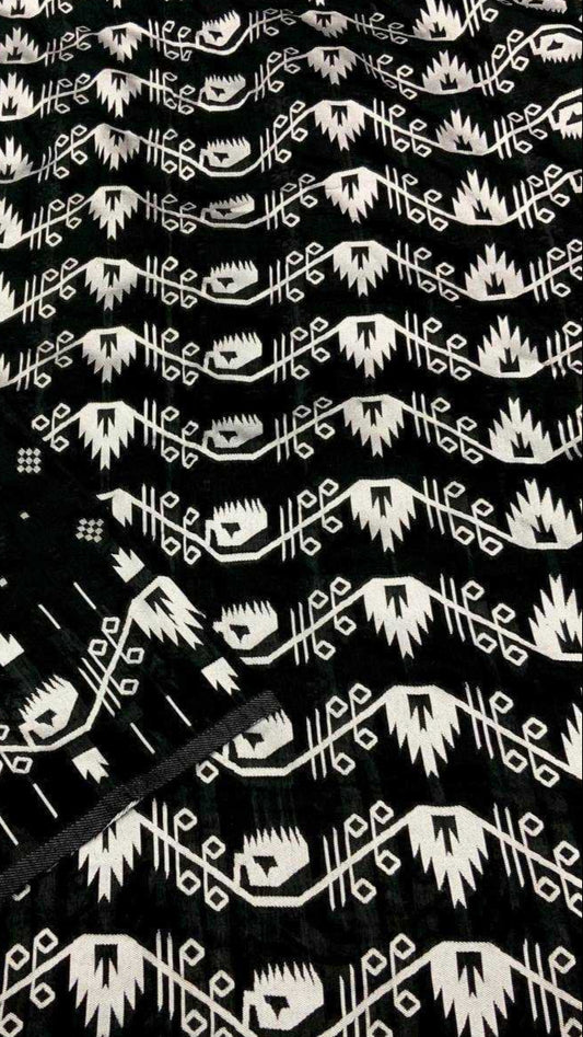 Special Lilian Soft Cotton Black Manipuri Saree